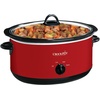 image:imageCrockPot 7Quart Manual Slow Cooker Family Size Serves 8 People amp Fits 6lb Roast Removable Stoneware with Warming Setting Dishwasher Safe for Easy Cleanup CharcoalRed
