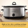image:imageCrockPot 7Quart Manual Slow Cooker Family Size Serves 8 People amp Fits 6lb Roast Removable Stoneware with Warming Setting Dishwasher Safe for Easy Cleanup CharcoalStainless Steel