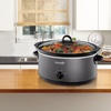 image:imageCrockPot 7Quart Manual Slow Cooker Family Size Serves 8 People amp Fits 6lb Roast Removable Stoneware with Warming Setting Dishwasher Safe for Easy Cleanup CharcoalCharcoal