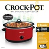 image:imageCrockPot 7Quart Manual Slow Cooker Family Size Serves 8 People amp Fits 6lb Roast Removable Stoneware with Warming Setting Dishwasher Safe for Easy Cleanup CharcoalRed