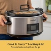 image:imageCrockPot 7Quart Slow Cooker Portable Programmable with Timer Locking Lid Stainless Steel an Essential Kitchen Appliance Perfect for Families and GatheringsSlow Cooker