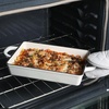 image:imageCrockPot Artisan 13 Enameled Cast Iron Lasagna Pan  Matte Linen White Durable Oven Safe BakewareMatte Linen White