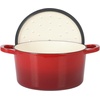image:imageCrockPot Artisan Oval Enameled Cast Iron Dutch Oven 7Quart Scarlet RedGradient Red