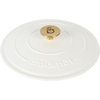 image:imageCrockPot Artisan Oval Enameled Cast Iron Dutch Oven 7Quart Scarlet RedMatte Linen White w Gold Knob