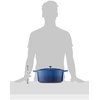image:imageCrockPot Artisan Oval Enameled Cast Iron Dutch Oven 7Quart Scarlet RedSapphire Blue