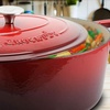 image:imageCrockPot Artisan Oval Enameled Cast Iron Dutch Oven 7Quart Scarlet RedScarlet Red