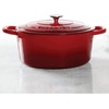 image:imageCrockPot Artisan Oval Enameled Cast Iron Dutch Oven 7Quart Scarlet RedScarlet Red
