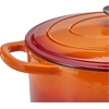 image:imageCrockPot Artisan Oval Enameled Cast Iron Dutch Oven 7Quart Scarlet RedSunset Orange