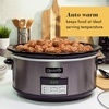 image:imageCrockPot Large 8Quart Programmable Slow Cooker with Auto Warm Setting Black Stainless SteelBlack