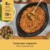image:imageCrockPot Large 8Quart Programmable Slow Cooker with Auto Warm Setting Black Stainless SteelBlack