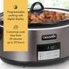 image:imageCrockPot Large 8Quart Programmable Slow Cooker with Auto Warm Setting Black Stainless SteelBlack
