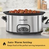 image:imageCrockPot Large 8Quart Programmable Slow Cooker with Auto Warm Setting Black Stainless SteelStainless Steel