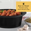 image:imageCrockPot Large 8Quart Programmable Slow Cooker with Auto Warm Setting Black Stainless SteelStainless Steel
