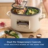 image:imageCrockPot MultiMeal Multicooker and Programmable Slow Cooker with Bake Function Create 2 Dishes Simultaneously Two 37qt Nonstick Pots Feed 8 People DishwasherSafeMulticooker