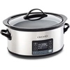 image:imageCrockPot MyTime Technology 6 Quart Programmable Slow Cooker and Food Warmer with Digital Timer Stainless Steel 2137020