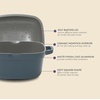 image:imageCrockPot Northvale Cast Aluminum Lightweight Durable 52 Quart Heavy Duty Dutch Oven Pot With Lid Oven Safe Dual Handles  Matte Linen WhiteMatte Blue