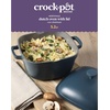 image:imageCrockPot Northvale Cast Aluminum Lightweight Durable 52 Quart Heavy Duty Dutch Oven Pot With Lid Oven Safe Dual Handles  Matte Linen WhiteMatte Blue