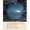 image:imageCrockPot Northvale Cast Aluminum Lightweight Durable 52 Quart Heavy Duty Dutch Oven Pot With Lid Oven Safe Dual Handles  Matte Linen WhiteMatte Blue