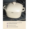 image:imageCrockPot Northvale Cast Aluminum Lightweight Durable 52 Quart Heavy Duty Dutch Oven Pot With Lid Oven Safe Dual Handles  Matte Linen WhiteMatte Linen White