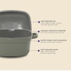 image:imageCrockPot Northvale Cast Aluminum Lightweight Durable 52 Quart Heavy Duty Dutch Oven Pot With Lid Oven Safe Dual Handles  Matte Linen WhiteMatte Sage Green