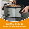 image:imageCrockPot SCCPVL600S Cook N Carry 6Quart Oval Manual Portable Slow Cooker SilverStainless