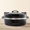 image:imageCrockPot Thermoshield Slow Cooker with Easy Carry Handles  6 Quart Manual Slow Cooker Black