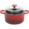 Red w/ Glass Lid