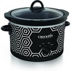 image:imageCrockPot 45 Quart Round Portable Slow Cooker and Food Warmer Black amp White Pattern SCR450HX