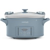 image:imageCrockPot 6 Quart Cook amp Carry Programmable Slow Cooker with Digital Timer Stainless Steel CPSCVC60LLS pack of 1Morning Haze Blue