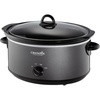 image:imageCrockPot 7Quart Manual Slow Cooker Family Size Serves 8 People amp Fits 6lb Roast Removable Stoneware with Warming Setting Dishwasher Safe for Easy Cleanup CharcoalCharcoal