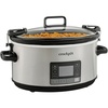 image:imageCrockPot 7Quart Slow Cooker Portable Programmable with Timer Locking Lid Stainless Steel an Essential Kitchen Appliance Perfect for Families and GatheringsSlow Cooker