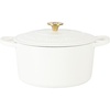 Matte Linen White w/ Gold Knob