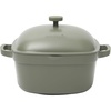 image:imageCrockPot Northvale Cast Aluminum Lightweight Durable 52 Quart Heavy Duty Dutch Oven Pot With Lid Oven Safe Dual Handles  Matte Linen WhiteMatte Sage Green