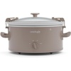 image:imageCrockPot SCCPVL600S Cook N Carry 6Quart Oval Manual Portable Slow Cooker SilverAlpaca Brown