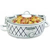image:imageCrockPot Small 25 Quart Casserole Slow Cooker in WhiteBlue Enjoy EyeCatching Quick Meals Durable and Compact25 Quarts WhiteBlue