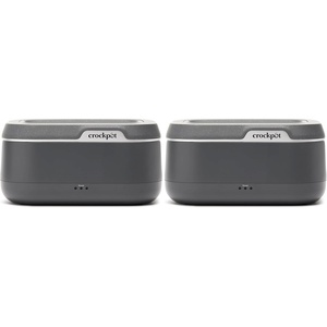 image:imageCrockPot 28Ounce Mini Electric Heated Lunch Box Portable Food Warmer Perfect for Travel Car OntheGo Keeps Food Warm SpillFree DishwasherSafe Ideal Gift for Men and Women Gray35 Cups Pack of 2