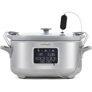 image:imageCrockPot 7Quart Cook amp Carry Slow Cooker with Sous Vide Function FamilySized Slow Cooker Warms up to 30 Hours Modern Digital Display TravelProof Locking Lid amp Removable Temperature Probe