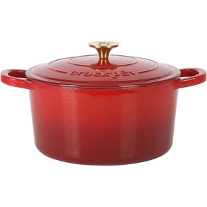 image:imageCrockPot Artisan Oval Enameled Cast Iron Dutch Oven 7Quart Scarlet RedGradient Red