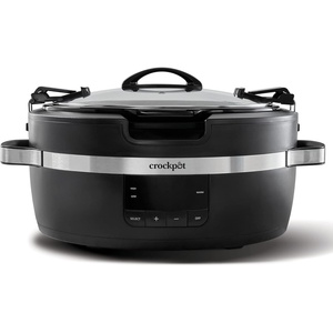 image:imageCrockPot Thermoshield Slow Cooker with Easy Carry Handles  6 Quart Manual Slow Cooker Black